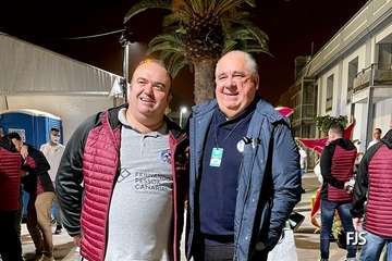 Actuación de la murga teldense Los Nietos de SaryManchez en la segunda fase del concurso carnavalero de la capital grancanaria/FJS Fotografía y TA.